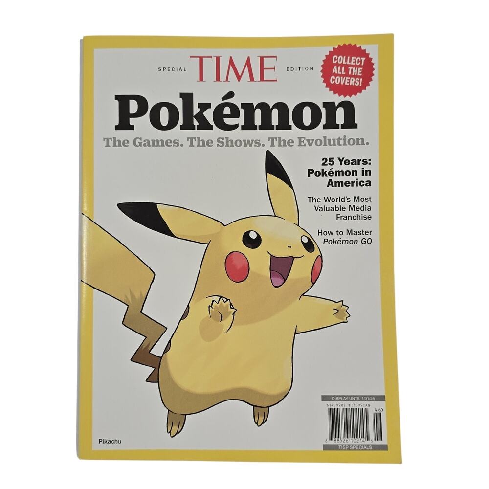 Time Magazine Special Edition 25 Years : Pokémon in America Pikachu Cover